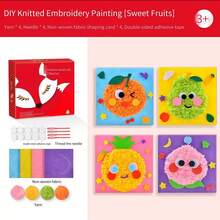 4pcs Kids DIY Sewing Kit, Cartoon Animal Line Sewing Patterns, Simple DIY Project, Animals, Fruits, Learn Sewing Toys, Birthday Gift, Suitable For Boys And Girls - Multicolor - View 13
