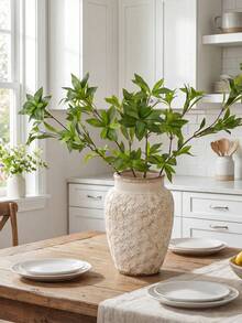 4pcs Artificial Eucalyptus Leaves, Suitable For Seasonal Decoration, Home Gatherings, Tabletop, Living Room, Bedroom, DIY - Multicolor - View 4