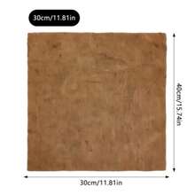 3-Specification Coconut Shell Fiber 6-Pack Poultry Nesting Mat -11.81 X 11.81/11.81 X15.74/15.74X15.74 Inch Moisture Resistant And Insulated Chicken House Mat, Easy To Manage Chicken Nest Box Mat, Suitable For Flower Pots, Window Boxes, Flower Baskets, Animal Pet Pads, Reptile Carpets - 棕色/11.81 X*11.81inch - 查看 3