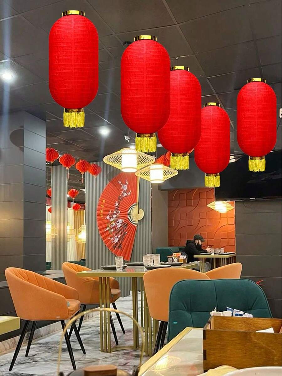 1 chiếc đèn lồng Tết Nguyên Đán, đèn lồng đỏ Trung Quốc, đèn lồng nối liền, trang trí năm mới, đèn lồng đỏ Tết Nguyên Đán, trang trí năm mới, đạo cụ trang trí, trang trí không khí, trang trí nhà cửa, trang trí ngoài trời, trang trí ngày lễ - Nhiều màu - Xem 1