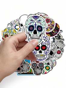 100 PCS Gothic Bat Stickers Collection With Halloween Theme Graffiti Vinyl Stickers For Scrapbook, Journaling, Laptop, Bumper, Skateboard, Water Bottles, Computer - 彩色 - 查看 8