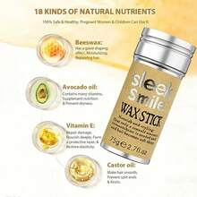 Hair Wax Stick, Styling Flyaways & Frizzy Hair, Hair Care Shaping, Suitable For Men & Women, Easy To Use And Carry - Khaki - View 2