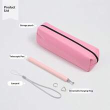 1 X New Outdoor Directional Flagpole Flag With Universal Stainless Steel Telescopic Pole Teaching Pointer Suitable For Classroom Use, 1.1m Extendable (Includes Storage Pouch, Lanyard, Detachable Hanging Ring). Multifunctional Stainless Steel Flagpole Pointer Featuring , Portable Telescopic Design For Effortless Storage.