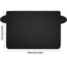 Magnetic Car Windshield Snow Cover, Winter Front Windshield Protector, Anti-Frost Anti-UV Half Car Cover, Heat Insulation Sunshade