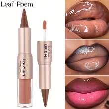 AOAZXBB 6 Colors Lip Liner And Gloss Set Lip Gloss 24 Hour Long Lasting Lip Liner Stain Marker Pen, 2-In-1 Matte Semi Permanent Lipliner & Lipstick With Dual-Ended And Smooth Buildable Lip Gloss - 07 - Xem 6