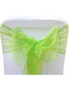 EstiloFajas elegantes de organza para sillas de boda, fiestas y eventos especiales, paquete de 10 piezas, dorado)Versión mejorada - Azul marino - Ver 8