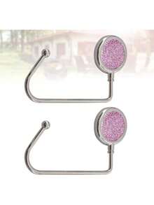 EstiloKESYOO 2 Uds Colgador De Llaves Mesa De Bar PortáTil Perchero PortáTil Bolso De Almacenamiento Soporte De Bolsa Para Monedero Perchero PortáTil Gancho Gancho Para Mochila Bolso DeVersióN Mejorada - Negro - Ver 3