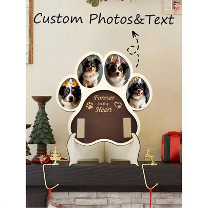 Cadeau commémoratif personnalisé pour chien, cadre photo commémoratif en bois personnalisé pour animal de compagnie, cadeau commémoratif pour chien, cadeau pour la perte d'un animal de compagnie, cadeau pour le décès d'un animal de compagnie