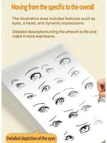 1 pièce Livre de dessin de dessin animé pour enfants : Version garçons, Version filles, Style chibi, Style ancien, Tutorial de dessin au trait pour filles, Bases des personnages d'anime faits à la main, Style aléatoire - Multicolore - Voir 6