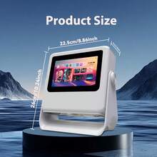 DONGYING 1080p Native Resolution, 4K Ultra HD Projector, Android Smart System, WiFi 6, Auto Focus + Keystone Correction, Home Theater Projector, Portable Projector, Rotatable Gimbal, 180 Degree Rotation, Wireless Projection For Smartphones, Computers, Tablets, Office Presentation, New Year Gift - White - View 3