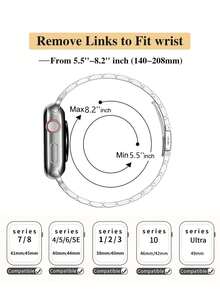 Huastonband 相容 38mm 40mm 41mm 42mm 44mm 45mm 46mm 49mm 保護殼，女款 14mm 纖細銀色不鏽鋼錶帶搭配柔軟防刮金色 TPU 保護套，適用於 S11/S10/S9/S8/S7/S6/S5/S4/S3/S2/S1/SE/SE2 系列，女款金色手鍊，適合派對、聚會、海灘、日常穿著，時尚配件，女性禮物 - 銀間金 - 查看 8