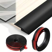 1pc 1m X 3.5cm Carpet To Tile Transition Strip, Wear-Resistant Self-Adhesive Edging Trim, Household Cuttable Threshold