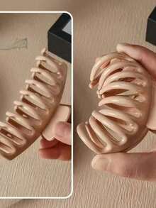 4pcs/1pc Soft Silicone Hair Claw Clips, Soft Shock-Absorbing Head Pillow Clips, Durable Grip Hair Clips, Women Hair Accessories Hair Clips Fashion Hair Clutch Elegant Hair Jaw Clip