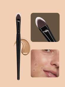 Tapered Concealer Brush/Under Eye Concealer Brush, Synthetic Fiber Bristles, Precise Application/Precision Tapered Design - With A Pointed Brush Tip That Gradually Tapers, It Is Perfect For Applying Concealer In Hard-To-Reach Areas Like Around The Lips And Under The Eyes. - Multicolor - View 13