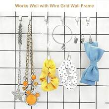 YiWang 10Pcs Stainless Steel Shower Curtain Clips With Non-Slip Teeth And 360 Degree Swivel Hook For Bathroom Home Hotel Gym - Multicolor - View 3