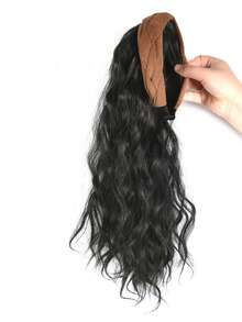 Long Curly Headband Synthetic Wig Hair Extension Women's Natural Headband Curls Suitable For Women To Wear Party Hair Accessories On A Daily Basis - Multicolor - View 10