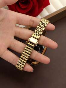 14毫米超薄不锈钢表带，兼容，搭配柔软防刮的金色TPU保护壳，适用于 Series 11/10/9/8/7/6/5/4/3/2/1/SE/SE2，尺寸包括38毫米、40毫米、41毫米、42毫米、44毫米、45毫米、46毫米和49毫米。内置屏幕保护膜，防震保护壳。金色表带，适合女性在派对、聚会、海滩活动、日常穿搭等场合佩戴，也是圣帕特里克节送给成年女性的礼物，尽显奢华纤细之美。 - 金色 - 查看 9