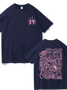 Camiseta de algodón de 180g con el estampado gráfico de Corridos Tumbados de . Esta versátil camiseta casual vintage para hombre adecuada para el uso diario, salidas informales, uso en casa y paseos al aire libre. sencilla y se adapta a todos, un estilo de nicho a, y la mejor opción para parejas. - Blanco - Ver 7