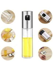 Botella de vidrio borosilicato transparente de alta calidad para aceite en aerosol, botella de vinagre, botella de aceite de sésamo, botella de condimentos, botella de aerosol, suministros para fiestas de Halloween y Navidad - Multicolor - Ver 6