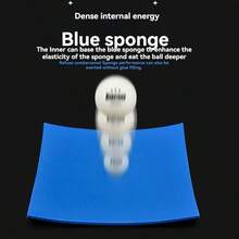 2pcs/Set Blue Rubber Table Tennis Racket Rubbers, 1 Red + 1 Black, Offensive Loop Type, Tacky Rubber For Beginners Training