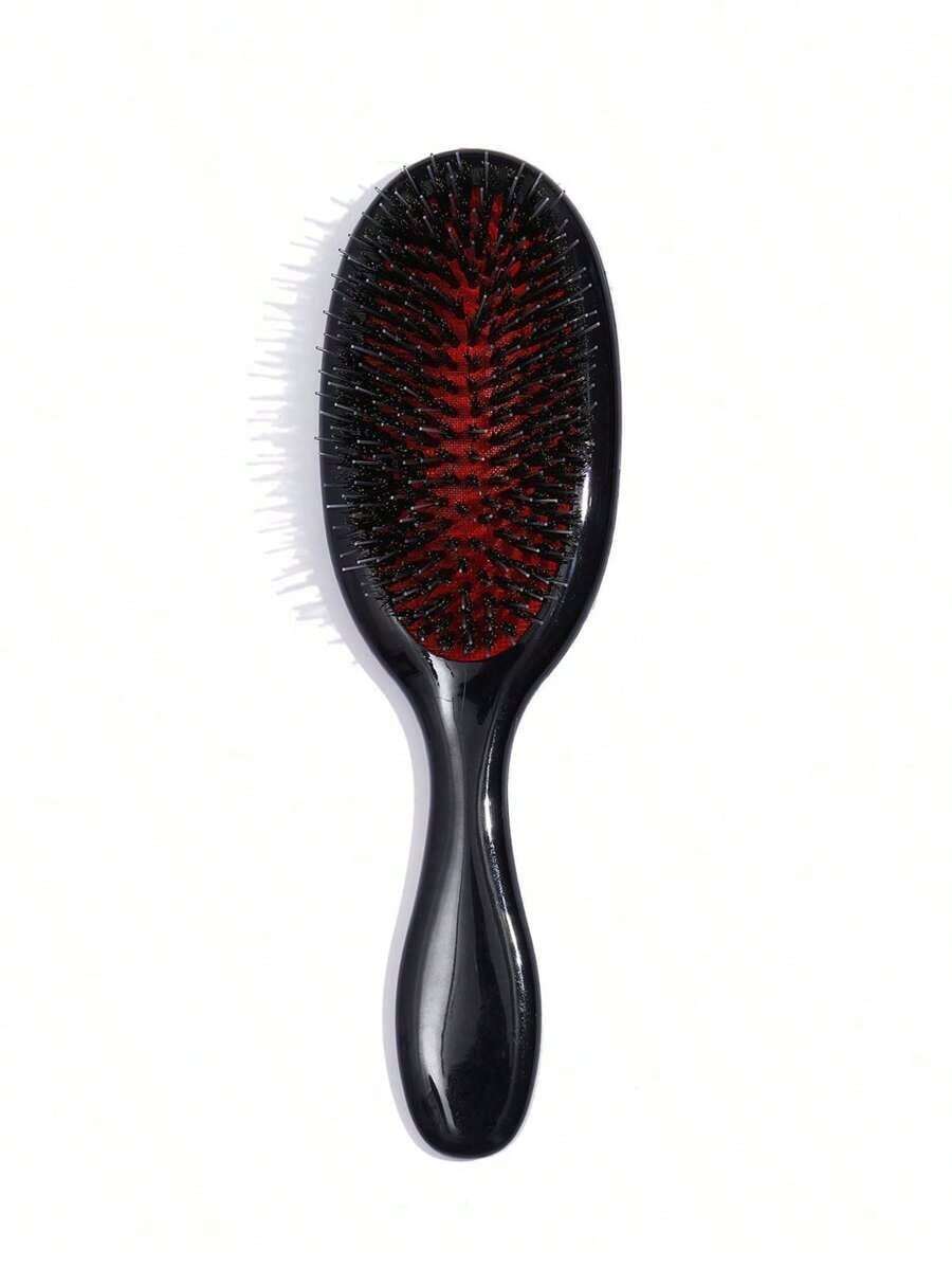 1pc Black Glossy Red Cushion Detangling Brush, Women, Suitable Fluffy Hair Styling,Hair Brush,Comb,Hair Tools,Hair Products And Accessories Barber Salon Beauty Travel Essentials,Back To School,Travel Holiday Essentials,Hair Accessories Women,Brush,Hair Brushes,Brush,Brush Hair,Hair Comb,Comb Hair,Detangling Brush,Ball Brush,Hair Brush,Hair Brush Set,Wooden Comb,Hair Brush, Brush, Comb, Slick Back Brush, Hairbrush, Brush, Brush Hair, Hair Comb, Hair Brush Set, Comb Hair, Hair Brush, Detangling Brush, Hair Brushes, Hair Products, Hair Tools, Hair Stuff, Hair Care, Curly Hair Brush, Barber, Barber Accessories, Hairdressing Equipment,Travel Essentials,Hairstyle,Hairdressing,Hair Brush Set,Comb Hair,Detangling Brush,Hair Brush Women,Hair,Travel,Hair Products,Hair Tools,Hair Stuff,Barber,Barber Accessories,Barbershop,Hairdressing Equipment - màu đen - Xem 1