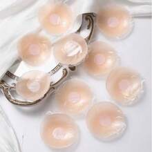 1 Pair Invisible Nipple Covers For Women - Reusable Adhesive Silicone Pasties, Sticky Bra Inserts For Dresses & Backless Strapless Outfits,Nipple Covers,Nipple Cover,Cakes Nipple Cover,Nipple Cover,Silicone Nipple Covers Reusable,Silicone Nipple Covers,Cakes Nipple Covers,Silicone Bra Inserts,Nip Covers,Nipple Covers For Women - 杏色 - 查看 11
