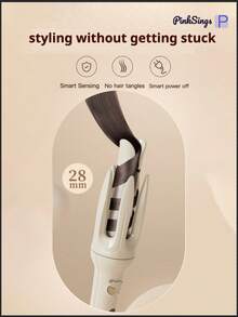 PinkSings 一键式自动卷发棒，28毫米卷筒，双向自动卷发，4种温度模式，负离子发生器，智能定时器和传感器，自动断电，最佳圣诞礼物