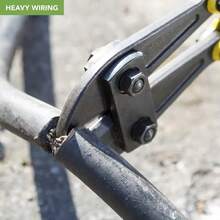 18" Heavy Duty Bolt Cutter For Cutting Fence, Steel Wire, Chain, Metal Rods, Screws, Locks, Rivet, And Small Padlock With Rubberized Anti-Slip Easy Grip Handles - Yellow - View 5