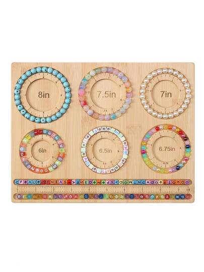 Beading Board For Jewelry Making, Wooden Beading Board For Bracelet Making, DIY Bracelet Beading Board