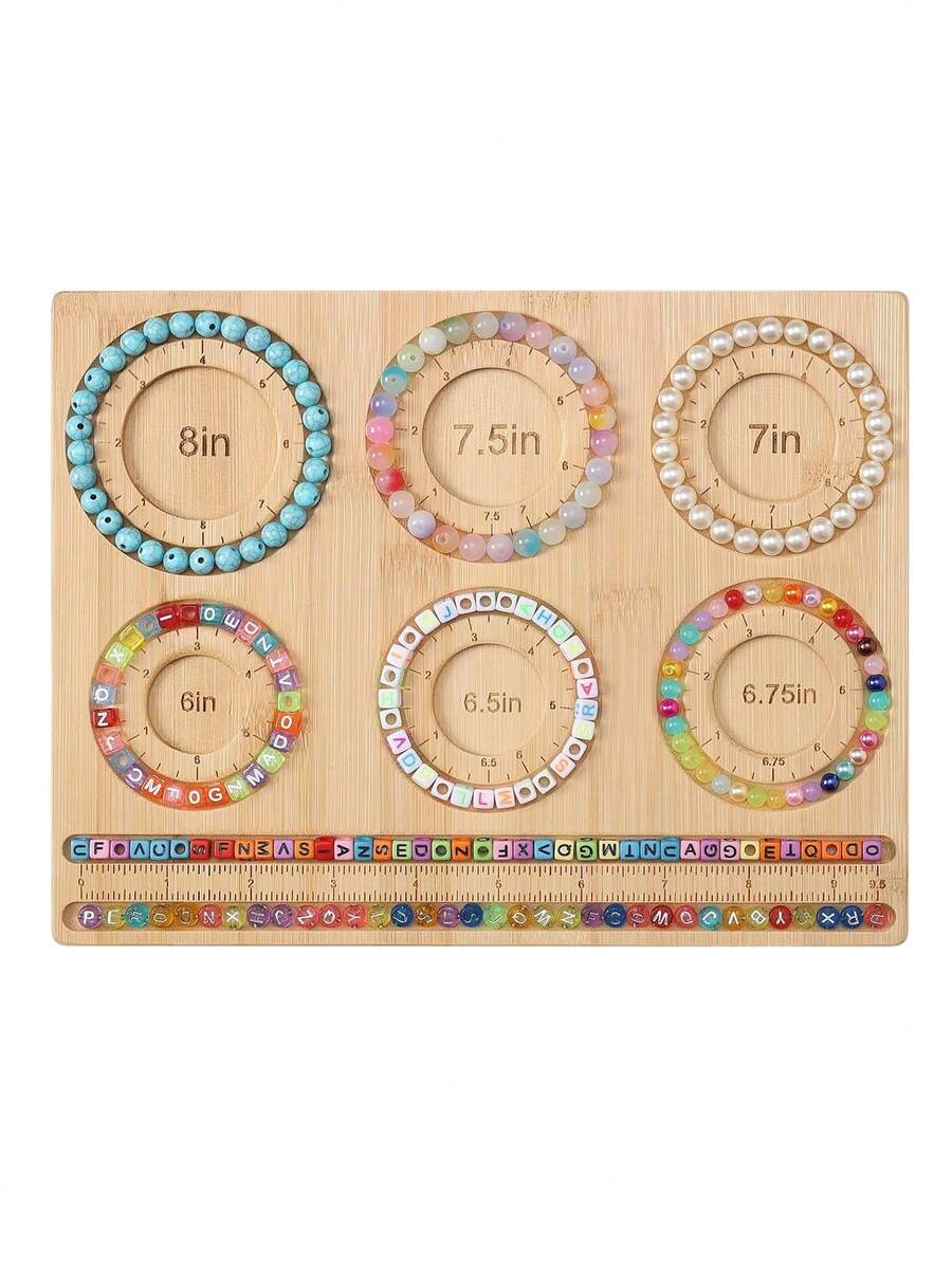 Beading Board For Jewelry Making, Wooden Beading Board For Bracelet Making, DIY Bracelet Beading Board