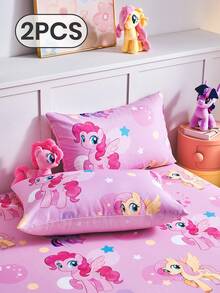 MY LITTLE PONY 1pc/2pcs  Certified Digital Print Pillowcase, Without Pillow Insert, Daily Use Polyester Material, Soft & Breathable, Suitable For Living Room, Bedroom, Outdoor, Sofa Decor - Multicolor - View 16