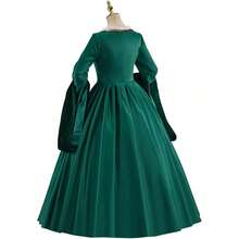 Anne Boleyn Dress  Queen Cosplay Costume Renaissance Dress Elizabethan Ball Gown For Women - màu xanh lá - Xem 5