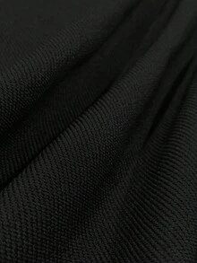 女士宽松圆领卫衣，连帽套头衫，休闲上衣，舒适秋季时尚 - 黑色 - 查看 6