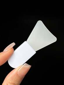 Set de 4 piezas Mini cepillo multifuncional portátil de silicona para mascarillas faciales, cepillo compacto de viaje para mascarillas faciales, cuchara para mascarillas faciales, kit de herramientas para mascarillas faciales - Blanco - Ver 8