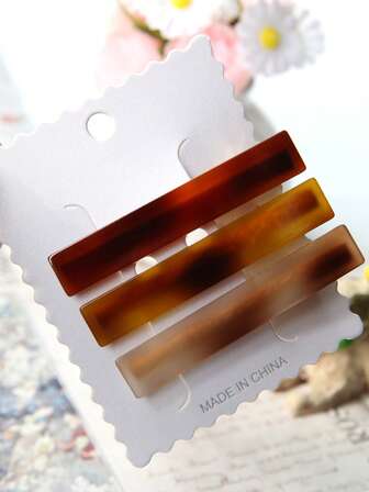 Pasadores de pelo cuadrados de alta calidad para mujeres, sencillos y versátiles, elegantes y encantadores accesorios para el cabello, adecuados para uso diario y como regalo