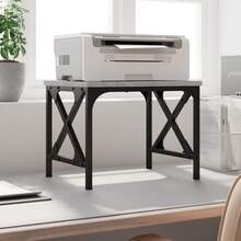 vidaXL Support d'imprimante sonoma gris 40x30x31 cm wood engineering - Gris - Voir 1