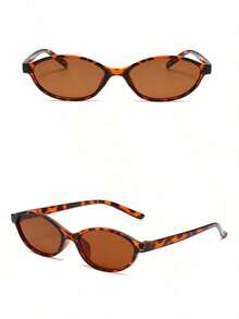Retro Fashion Full Frame Versatile New Fashion Glasses - Tortoiseshell - View 6