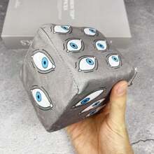 3英寸监狱骰子眼睛玩具蓝红色软长方形人偶创意卡通日本动漫骰子动作人偶监狱玩具礼物 - 3x3英寸 - 查看 6