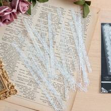 Bộ 30 miếng dán ren trắng hoa văn cổ điển, dùng để trang trí album ảnh thủ công, sổ nhật ký, nhãn dán trang trí sổ nhật ký (Giao hàng ngẫu nhiên) - A - Xem 8