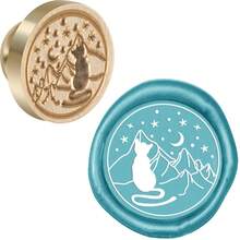 Wax Sealed, Open Me, Handmade With Care, Wish You Happiness! Brass Sealed, Used To Decorate Envelopes, Invitations, Gifts, Birthday Party Postcards, Greeting Cards, Etc. - Gold - View 34