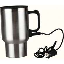 Eléctrico para Auto Acero Inoxidable y Plástico Taza Térmica Grande con Función de Calentamiento Rápido y Tapa para Largos y Uso Vehículo - 1 - Ver 2