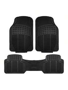 Rubber Car Mat, Universal Non-Slip Floor Mats, 2 Front And 2 Rear - A - View 1
