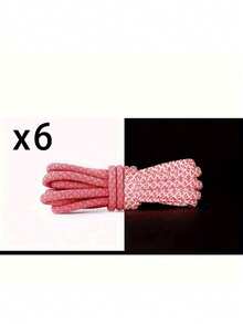 6pcs High Visibility Reflective Shoelaces - 47.2 Inch Length Glow In The Dark Safety Laces For Sports & Casual Shoes, Luminous Shoelaces, Reflective Shoelaces, High Brightness Shoelaces, Universal Reflective Laces - Multicolor - View 18