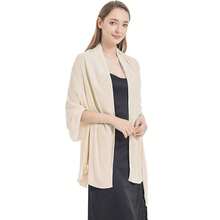 Ciormis Chiffon Shawl Wraps Scarves Lightweight For Women Evening Dresses Wedding Bridesmaid Or Formal Occasions,D1#.PaleChampagne - D1#.PaleChampagne - Xem 6