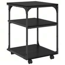 vidaXL Supporto d'imprimante Chêne nero 43 x 48 x 64 cm - nero - Visualizzare 7