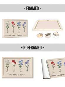 Catygift Custom Family Flower Canvas Wall Art, Personalized Name Wall Art, Gift For Mom, Anniversary, Family Home Decoration,Floral,Multi-Functional,Ornamental,Reusable,Exquisite,Stylish,High-Quality,Colorful,Modern,Custom,Personalized,Unique,Ideal Gifts For Him,Ideal Gifts For Her,Boyfriend,Dad,Girlfriend,Mom,Family,Friends,Tea Room,Home,Garden,Office,For Anniversaries,For Valentine's Day,For Mother's Day,For Birthdays,For Father's Day,For Graduation,For Weddings,For Housewarming,Home Harmony