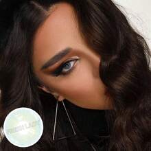 FRESH LADY Lentes de contacto de color azul Queen de la marca Freshlady para estudiantes, lentes de contacto desechables de 1 año - Azul - Ver 3