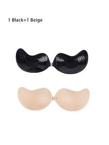 1/2/4Pcs Sticky Bra Strapless Push Up Bra Invisible Stick On Bra Adhesive Bras For Women Backless Dress Reusable Self-Adhesive Nipple Cover Summer Wedding Dress Lingerie﻿ Valentines Gifts