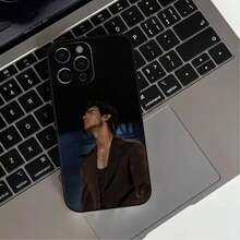 Funda de Teléfono Singer Joe J-Jonas para 17,16,15,14,13,12,11 Plus, Pro Max, Cubierta Negra de Silicona Suave - Z4 - Ver 5