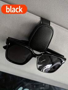 1 件通用汽车遮阳板眼镜夹，PVC 材质，汽车眼镜架，内饰配件，眼镜收纳架 - 彩色 - 查看 8